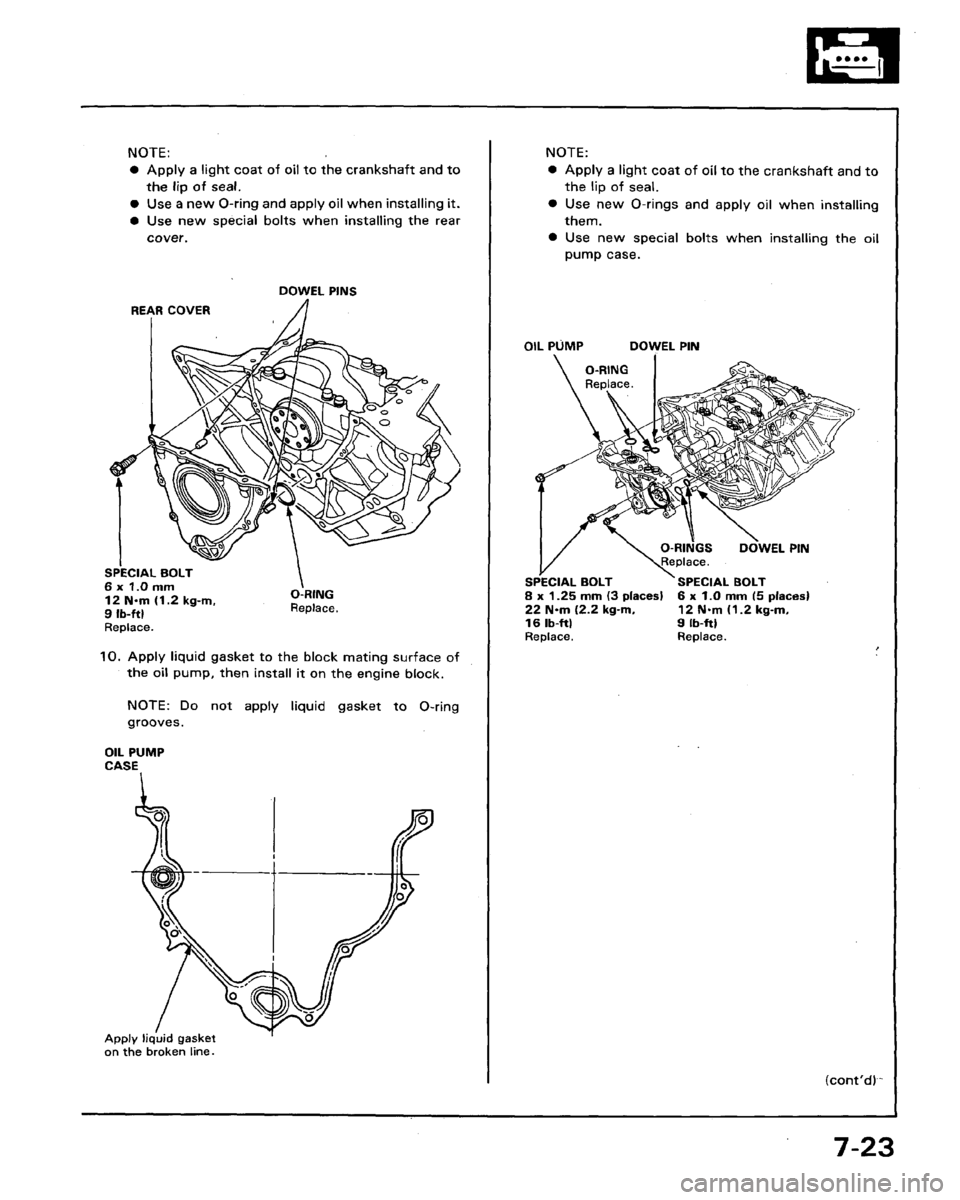 HONDA LEGEND 1991 2.G Workshop Manual HONDA LEGEND 1991 2.G Workshop Manual