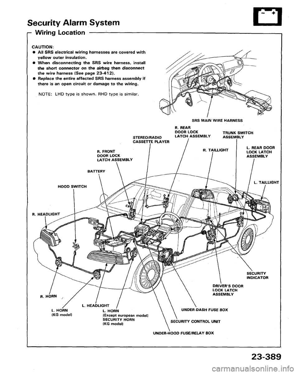 HONDA LEGEND 1991 2.G Workshop Manual HONDA LEGEND 1991 2.G Workshop Manual