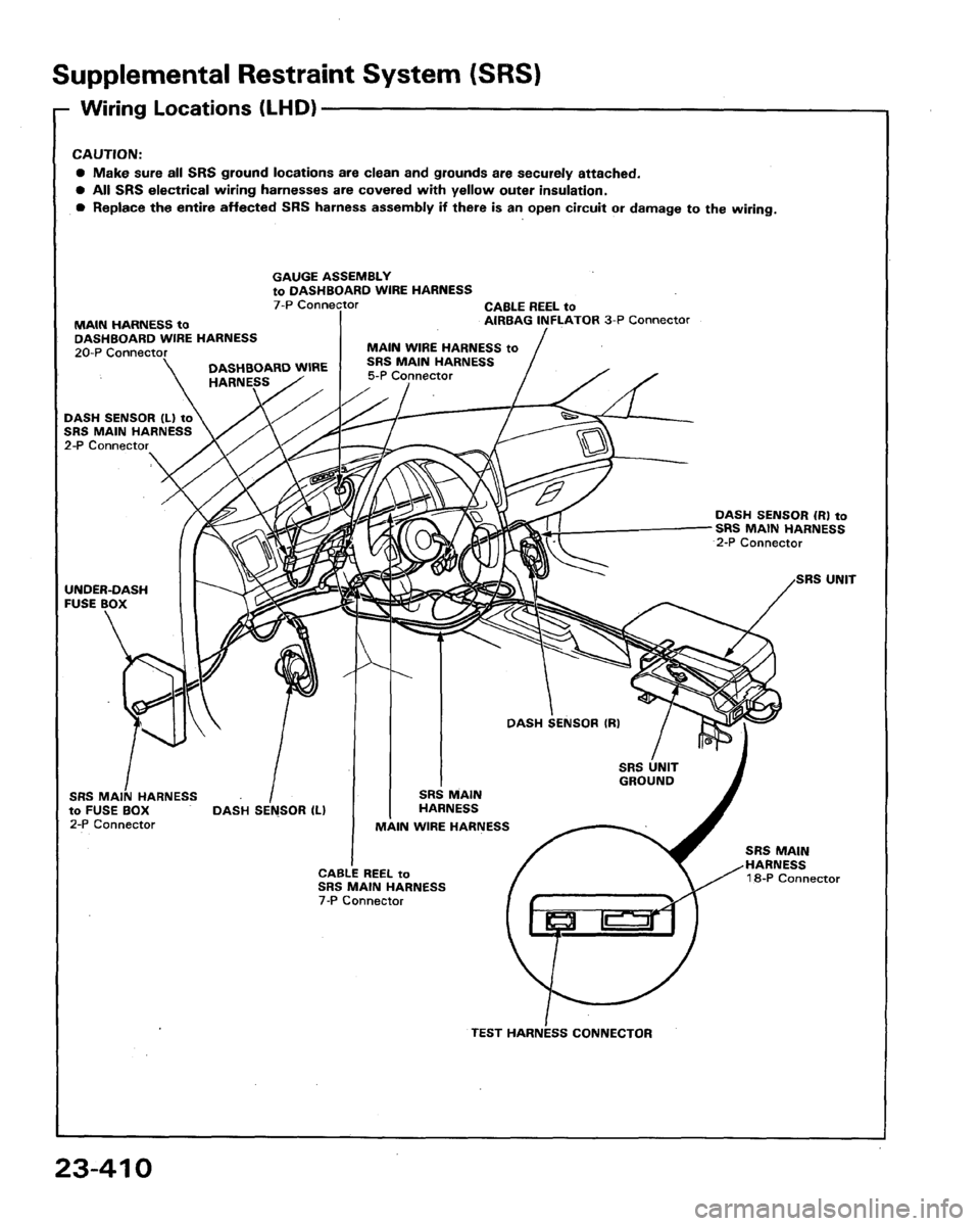 HONDA LEGEND 1991 2.G Workshop Manual HONDA LEGEND 1991 2.G Workshop Manual