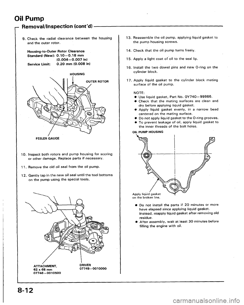 HONDA LEGEND 1991 2.G Workshop Manual 