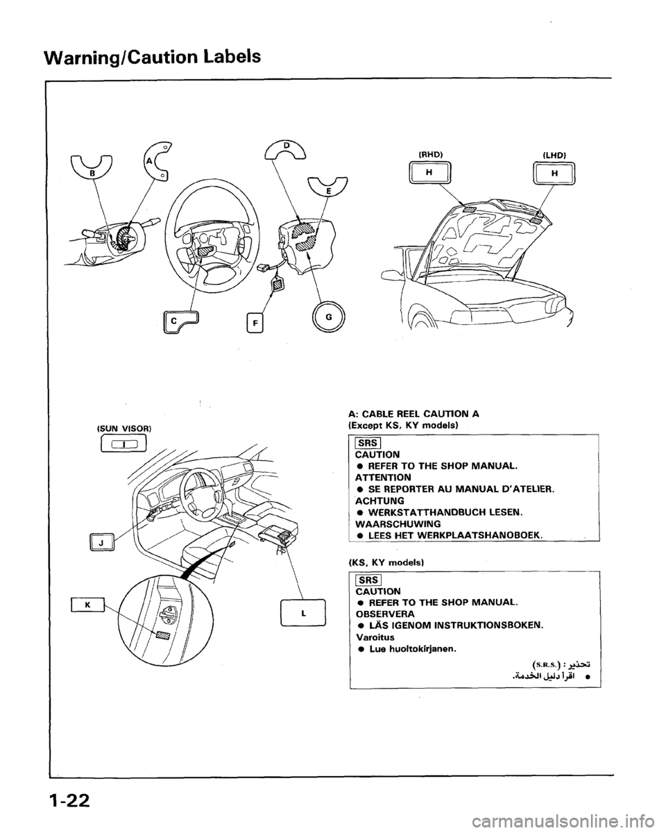 HONDA LEGEND 1991 2.G Owners Manual 