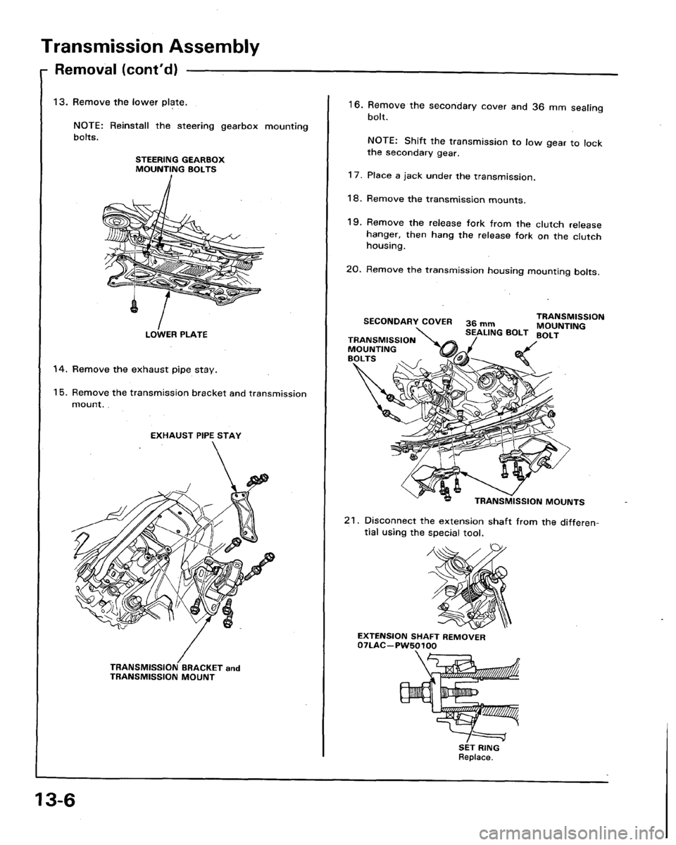 HONDA LEGEND 1991 2.G Workshop Manual HONDA LEGEND 1991 2.G Workshop Manual