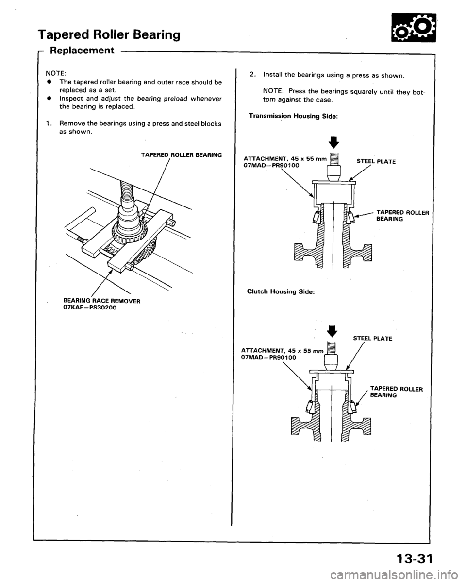 HONDA LEGEND 1991 2.G Workshop Manual HONDA LEGEND 1991 2.G Workshop Manual