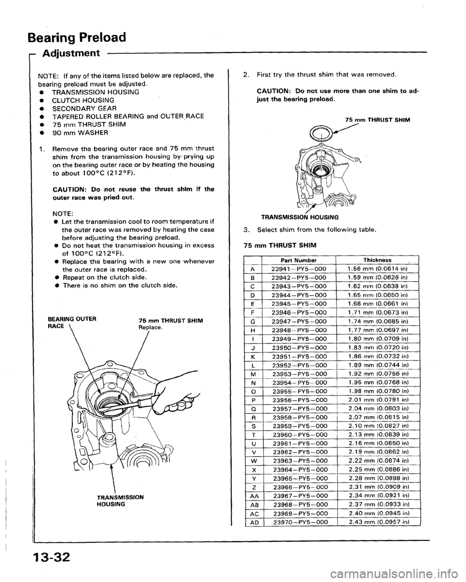 HONDA LEGEND 1991 2.G Workshop Manual HONDA LEGEND 1991 2.G Workshop Manual