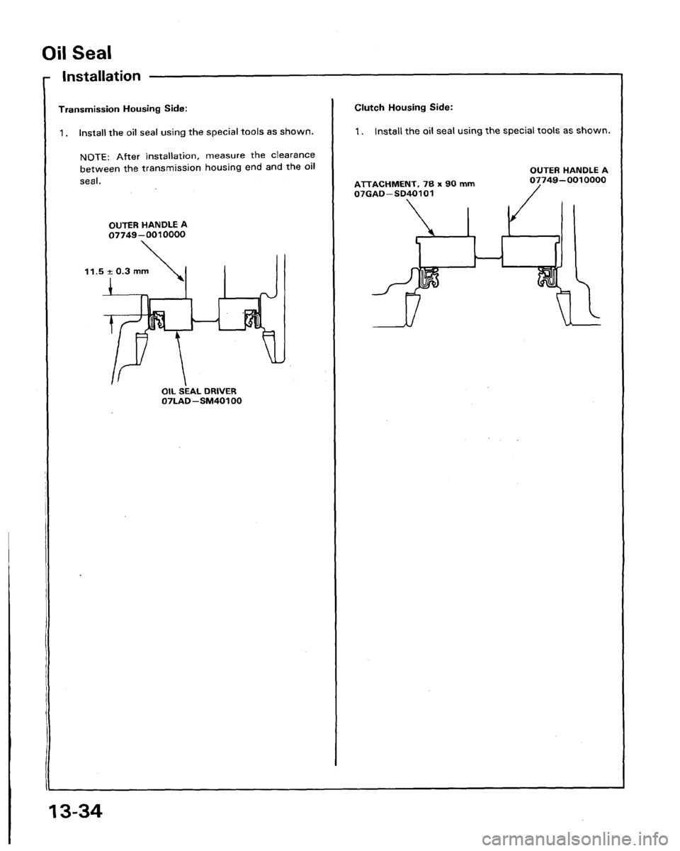 HONDA LEGEND 1991 2.G Workshop Manual HONDA LEGEND 1991 2.G Workshop Manual