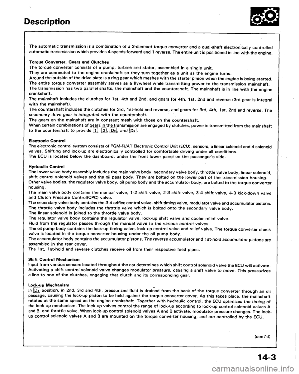 HONDA LEGEND 1991 2.G Workshop Manual 