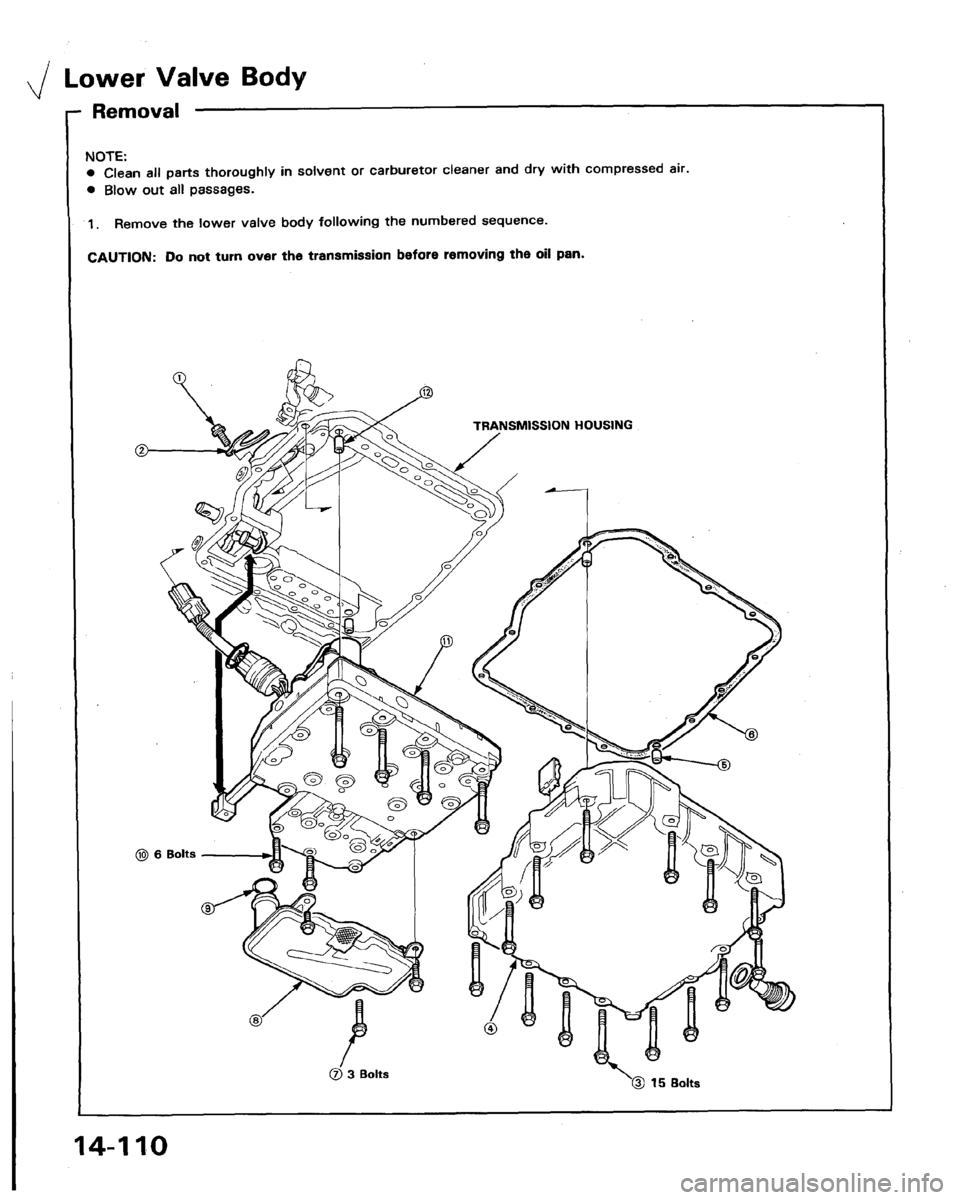 HONDA LEGEND 1991 2.G Workshop Manual 