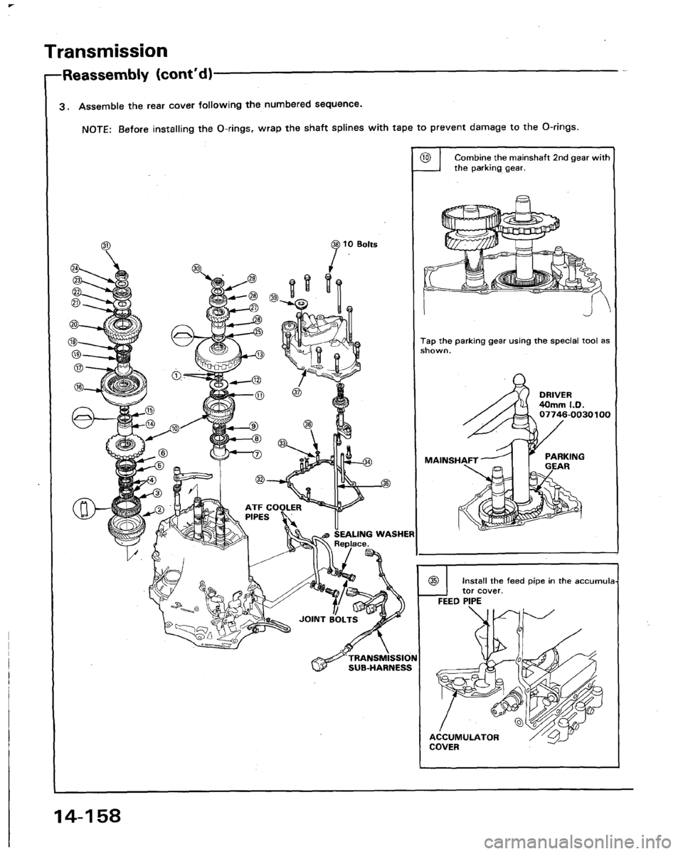 HONDA LEGEND 1991 2.G Workshop Manual 