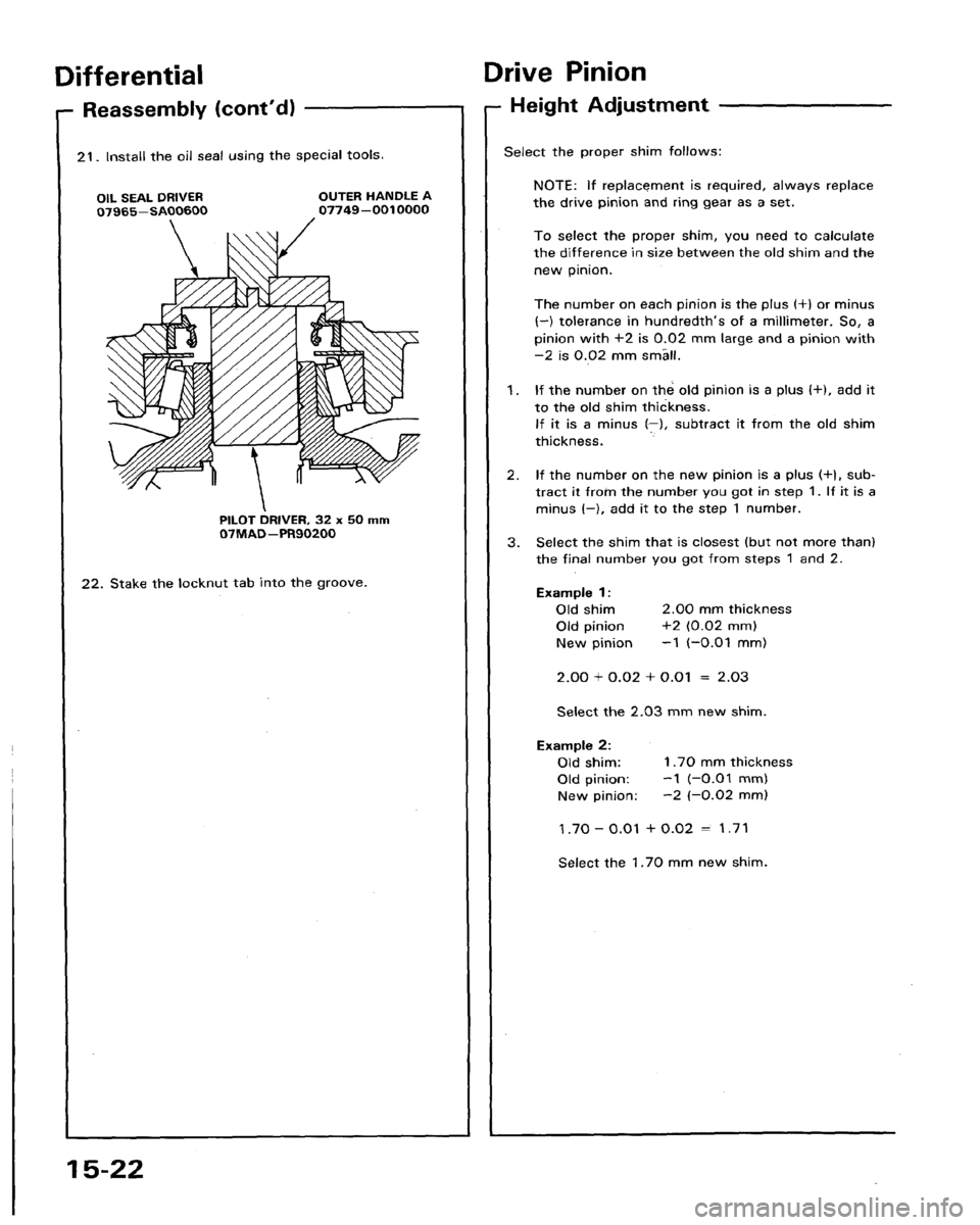 HONDA LEGEND 1991 2.G Workshop Manual HONDA LEGEND 1991 2.G Workshop Manual