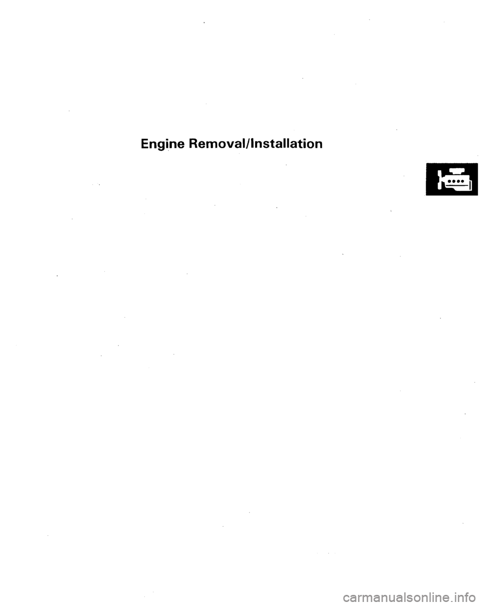 HONDA LEGEND 1991 2.G Repair Manual 