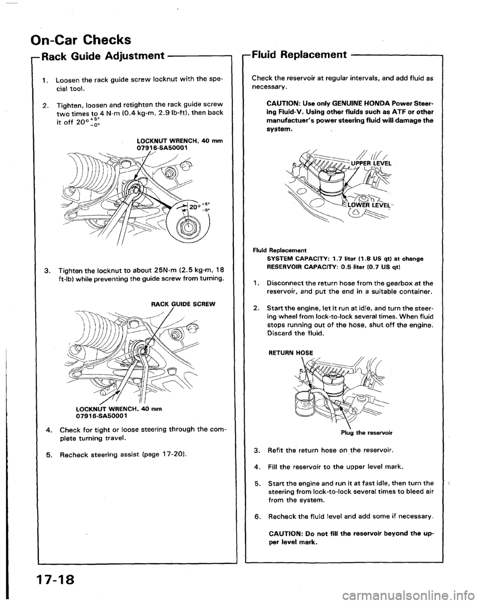 HONDA LEGEND 1991 2.G Workshop Manual HONDA LEGEND 1991 2.G Workshop Manual