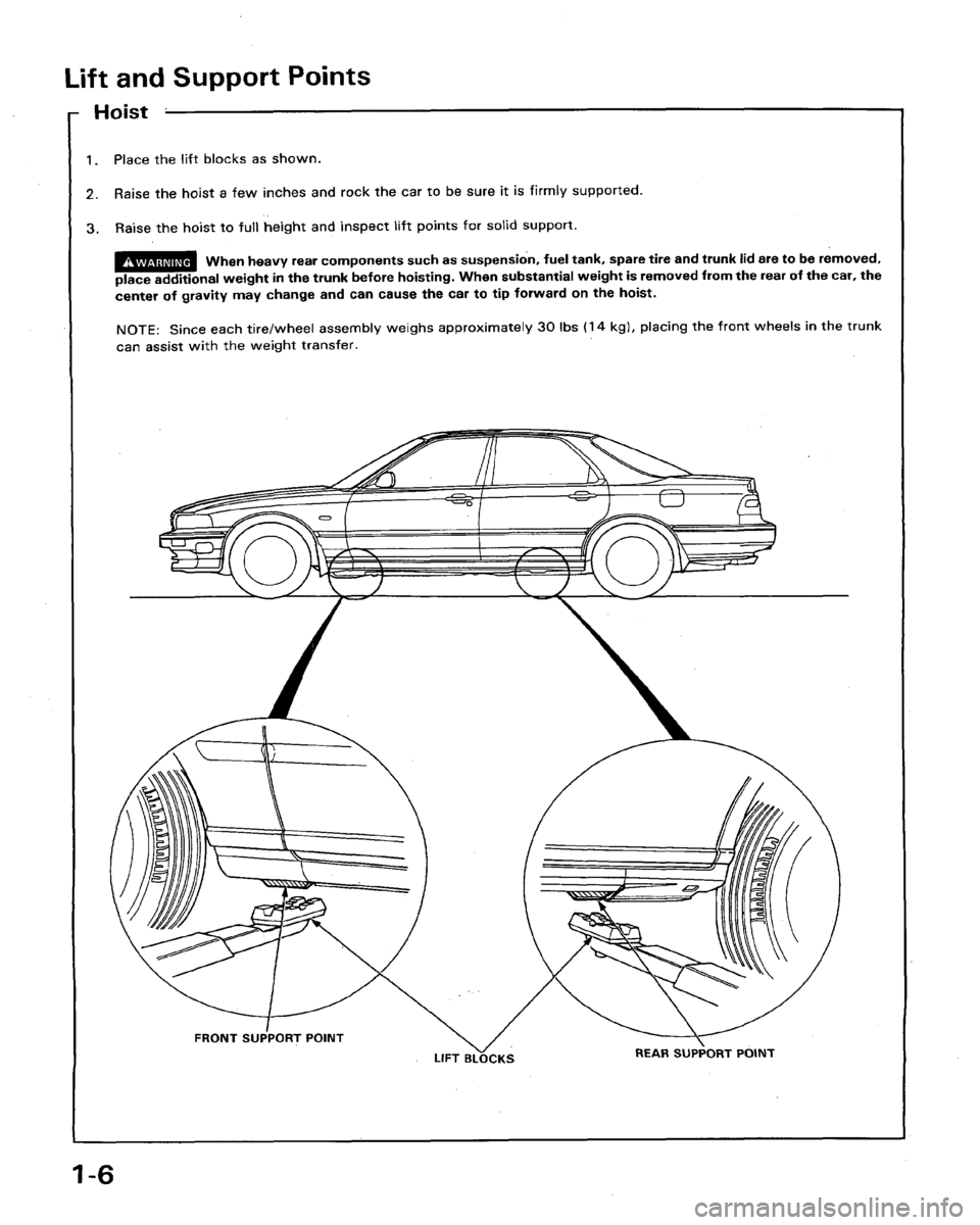 HONDA LEGEND 1991 2.G Workshop Manual 