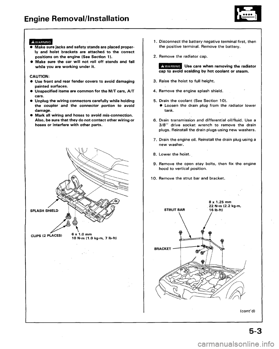 HONDA LEGEND 1991 2.G Repair Manual 