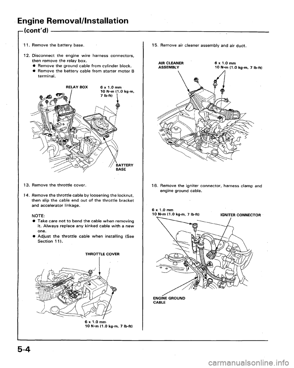 HONDA LEGEND 1991 2.G Repair Manual 