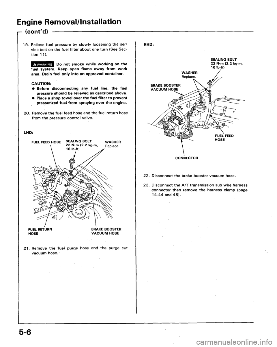 HONDA LEGEND 1991 2.G Repair Manual 