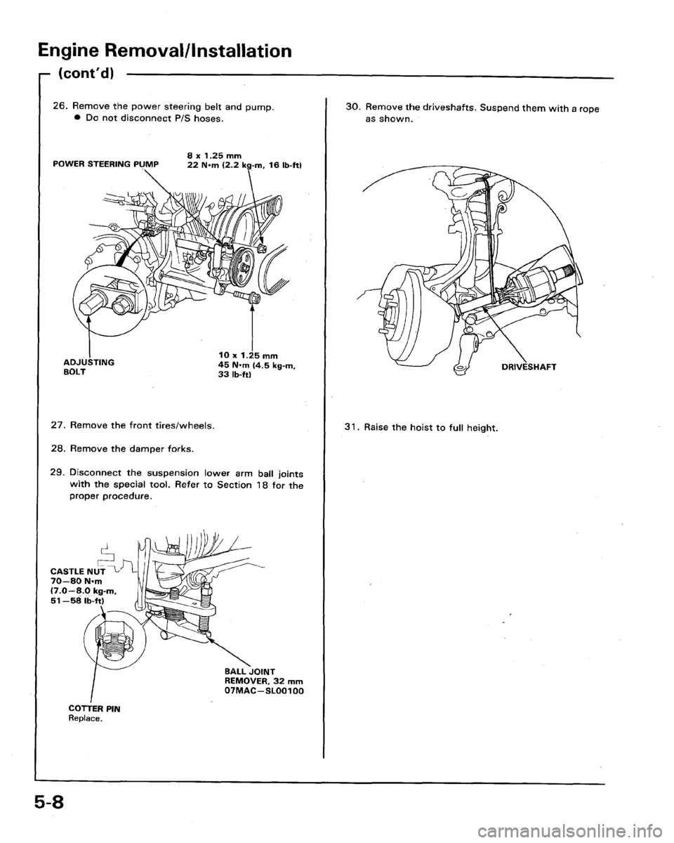 HONDA LEGEND 1991 2.G Repair Manual 