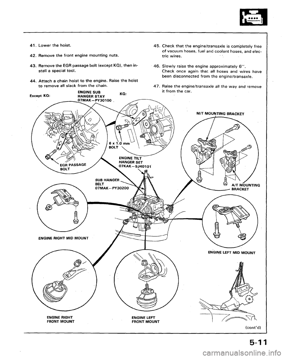 HONDA LEGEND 1991 2.G Repair Manual 
