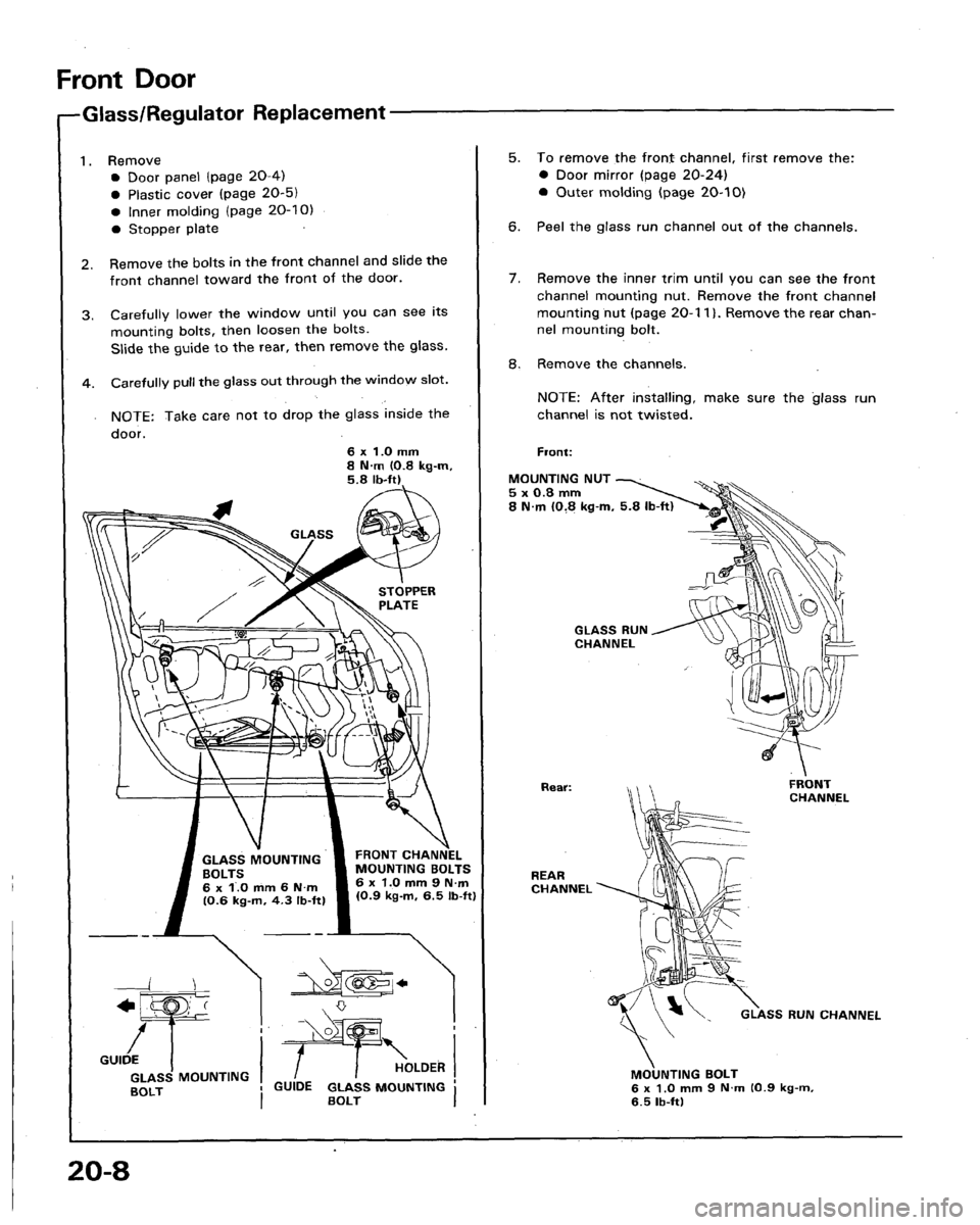 HONDA LEGEND 1991 2.G Workshop Manual HONDA LEGEND 1991 2.G Workshop Manual