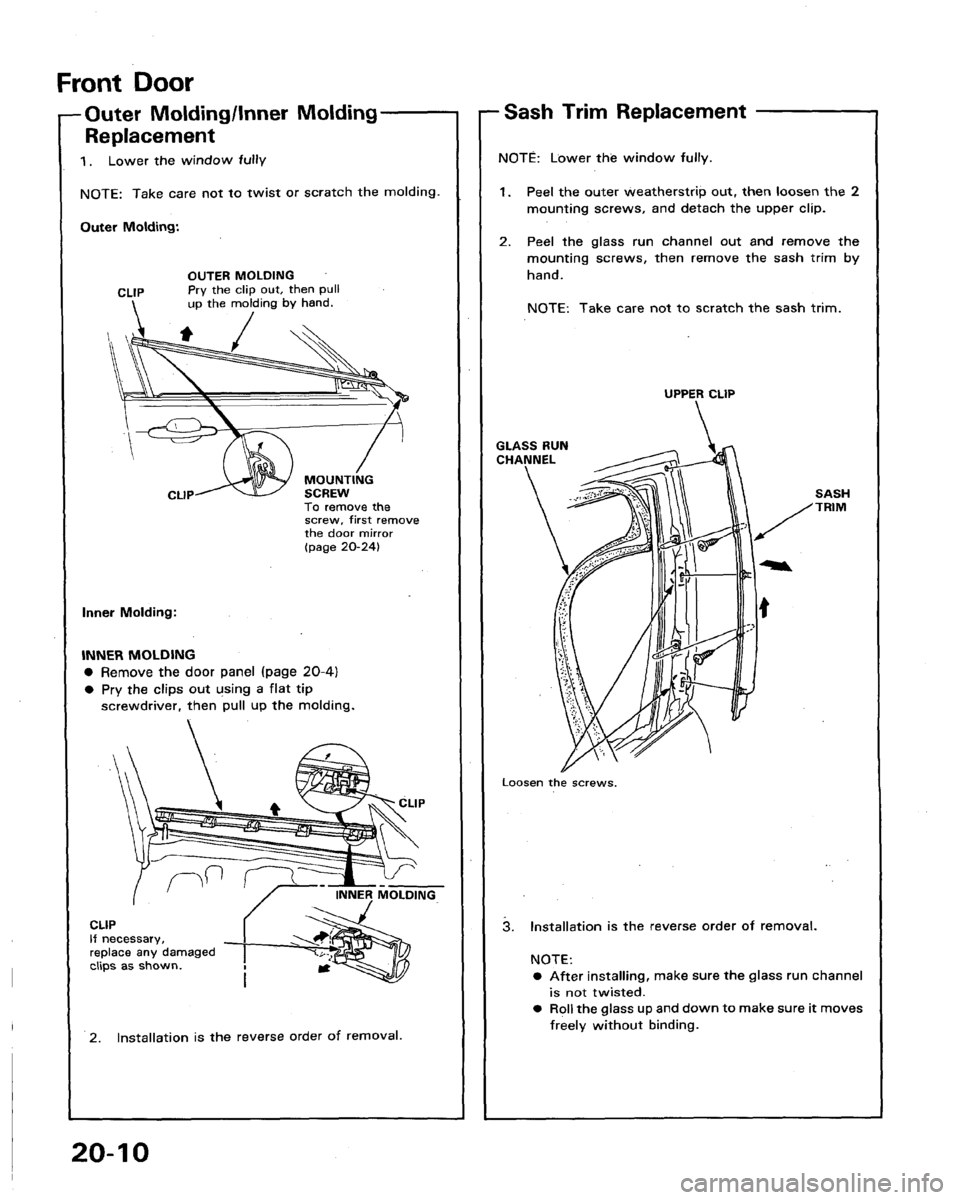 HONDA LEGEND 1991 2.G Workshop Manual HONDA LEGEND 1991 2.G Workshop Manual