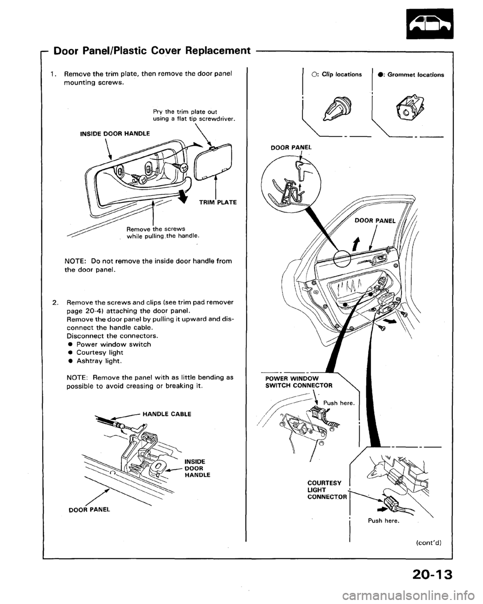 HONDA LEGEND 1991 2.G Workshop Manual HONDA LEGEND 1991 2.G Workshop Manual