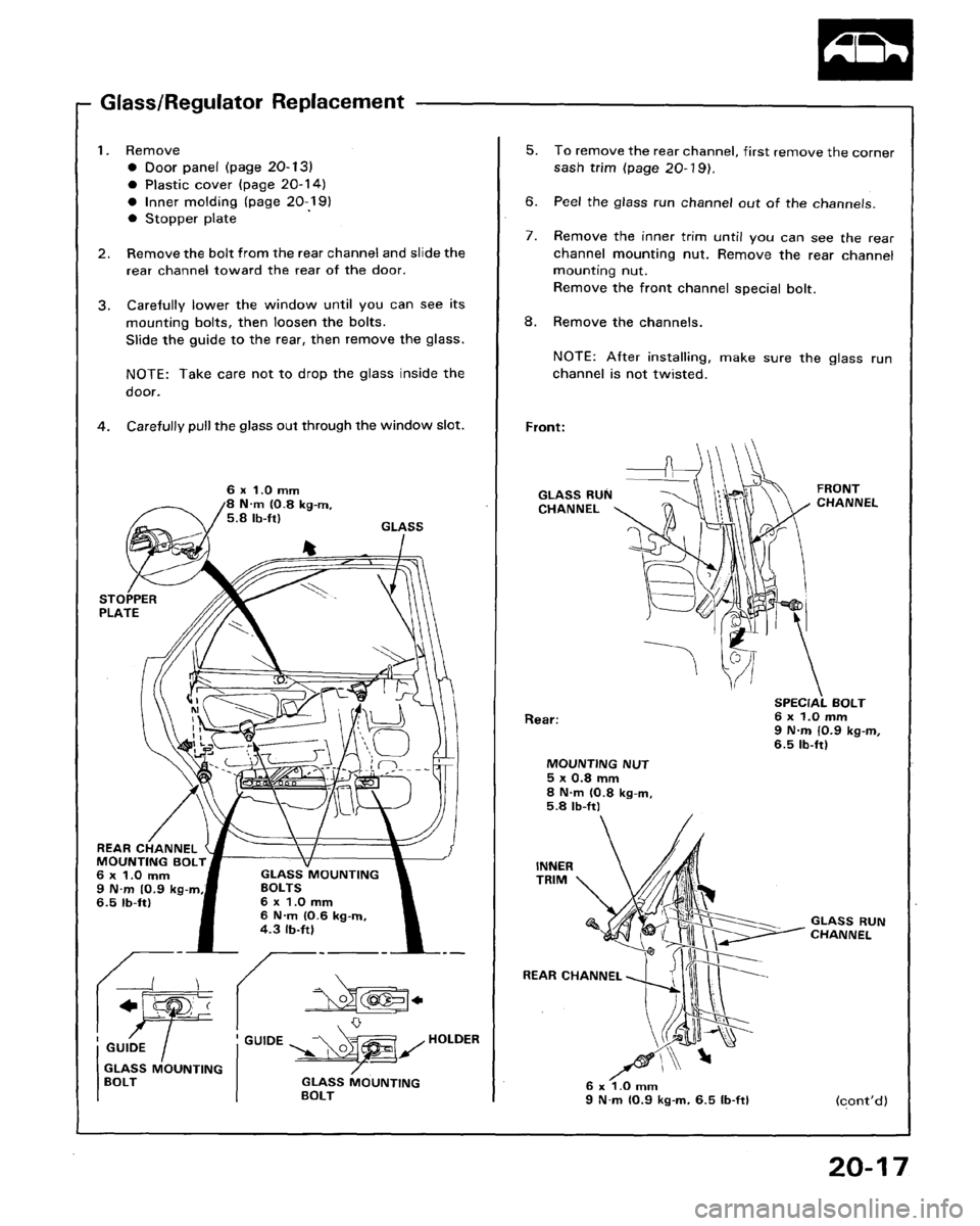 HONDA LEGEND 1991 2.G Workshop Manual HONDA LEGEND 1991 2.G Workshop Manual