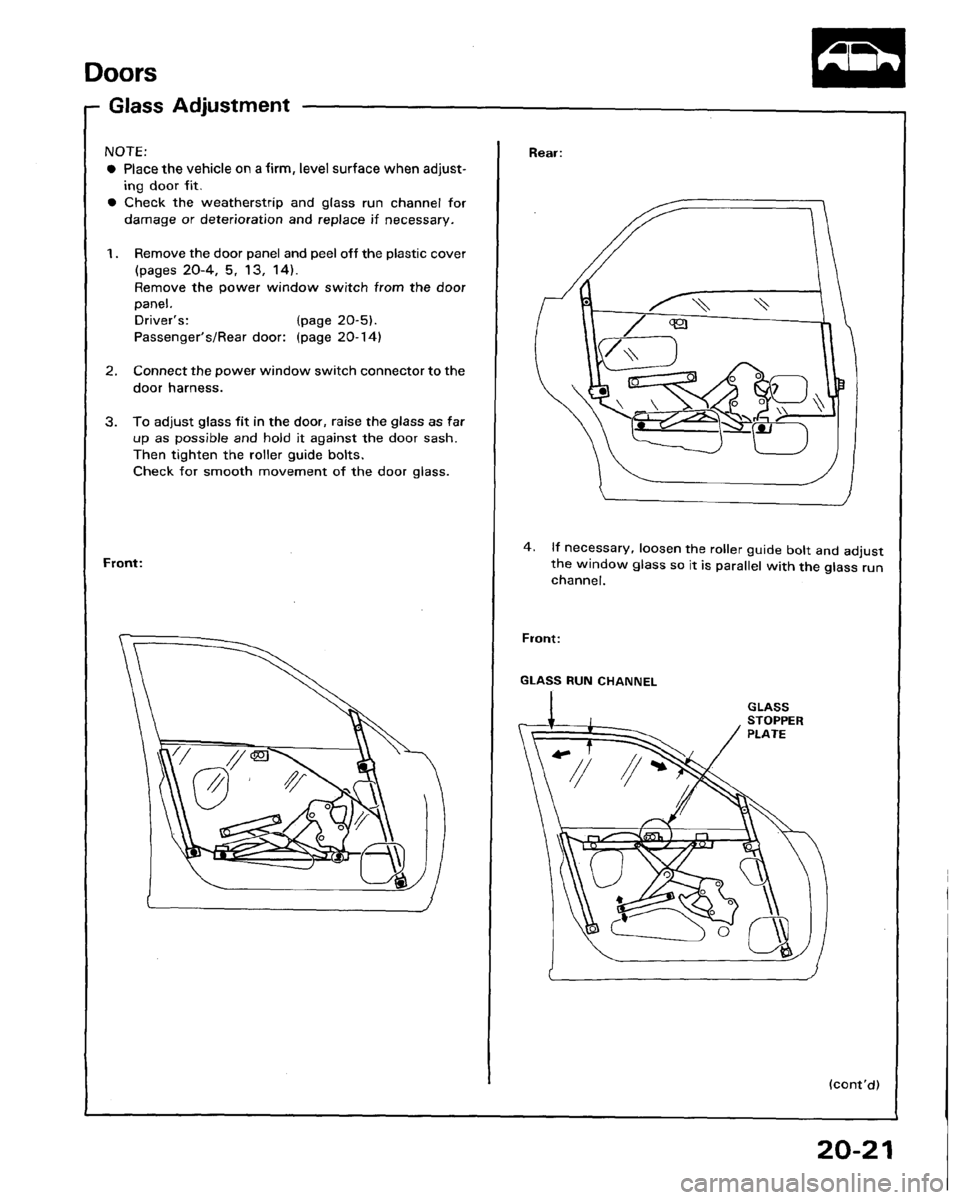 HONDA LEGEND 1991 2.G Workshop Manual HONDA LEGEND 1991 2.G Workshop Manual