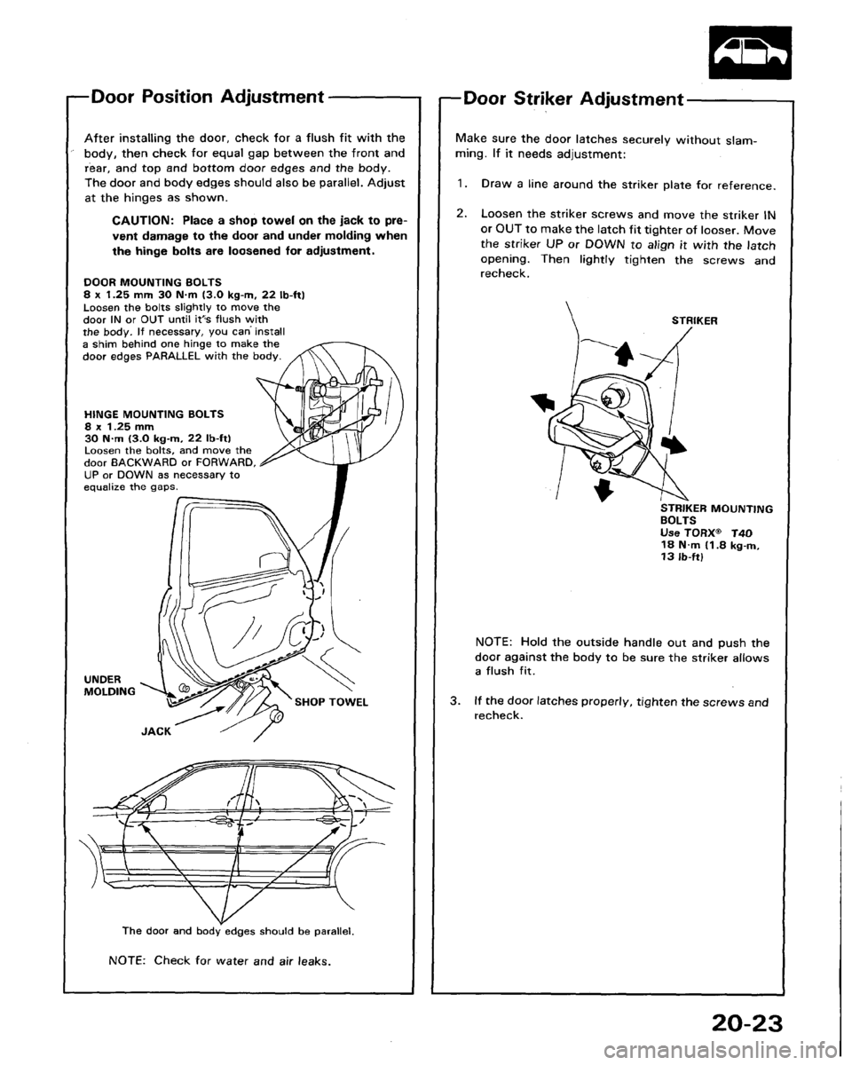 HONDA LEGEND 1991 2.G Workshop Manual HONDA LEGEND 1991 2.G Workshop Manual