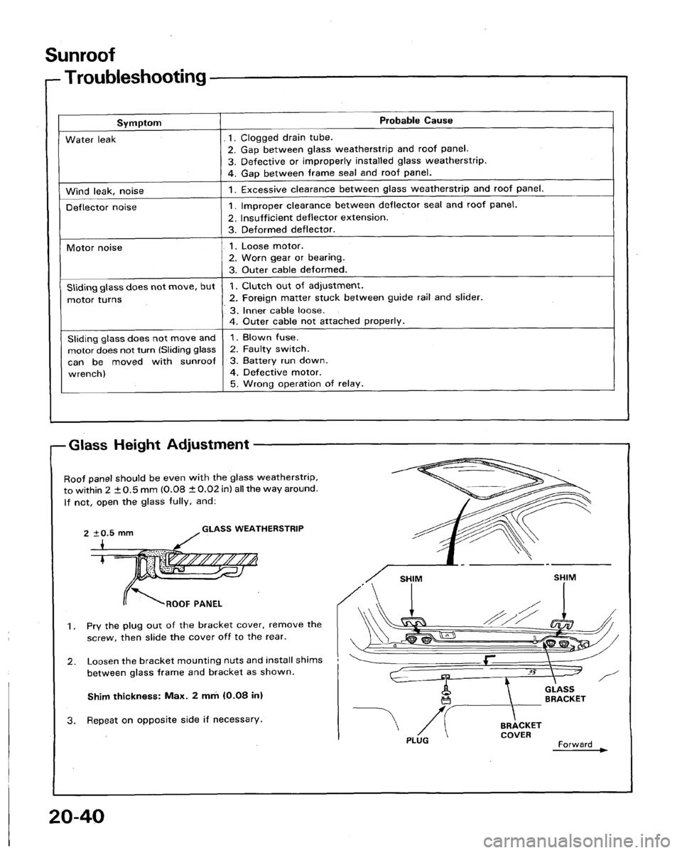 HONDA LEGEND 1991 2.G Workshop Manual HONDA LEGEND 1991 2.G Workshop Manual