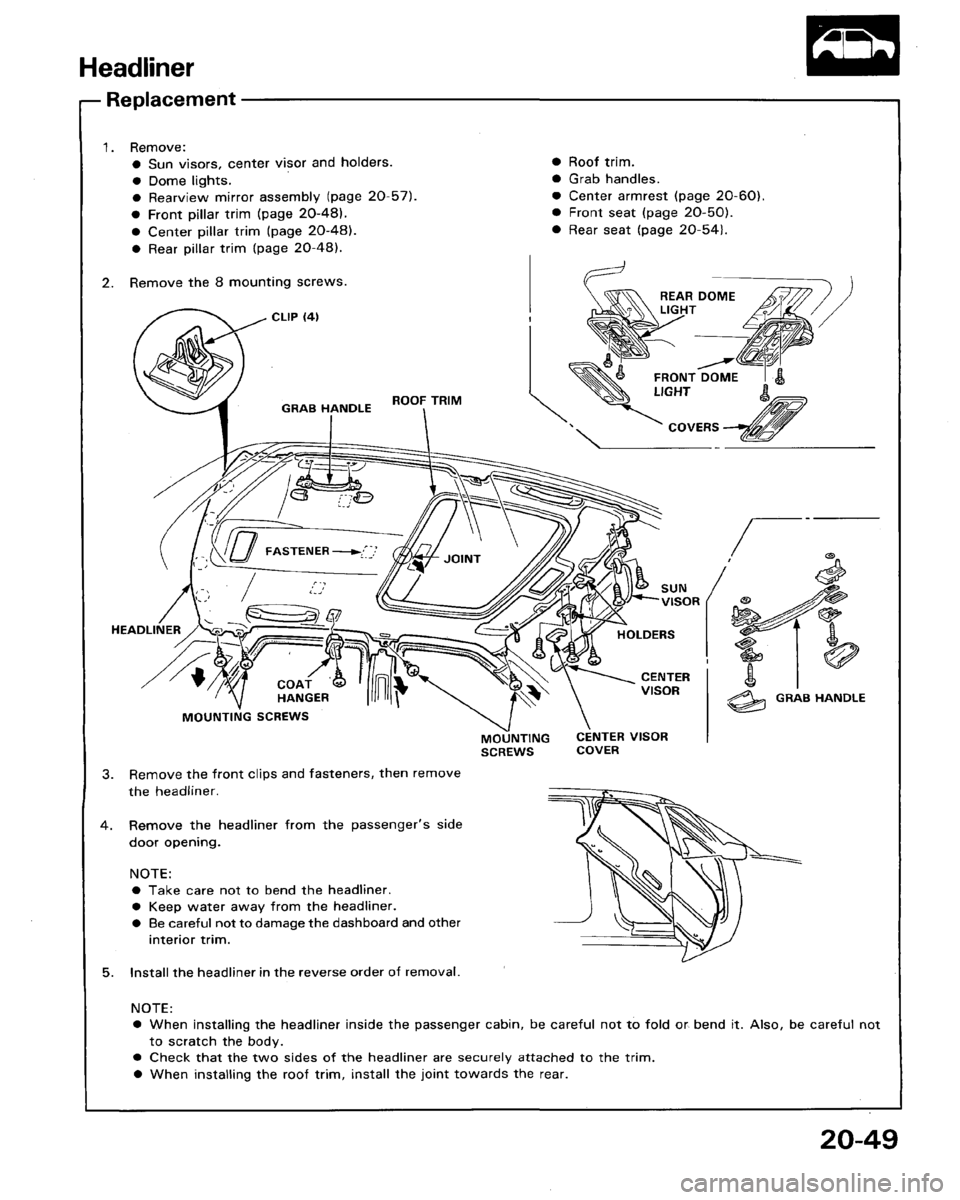 HONDA LEGEND 1991 2.G Workshop Manual HONDA LEGEND 1991 2.G Workshop Manual