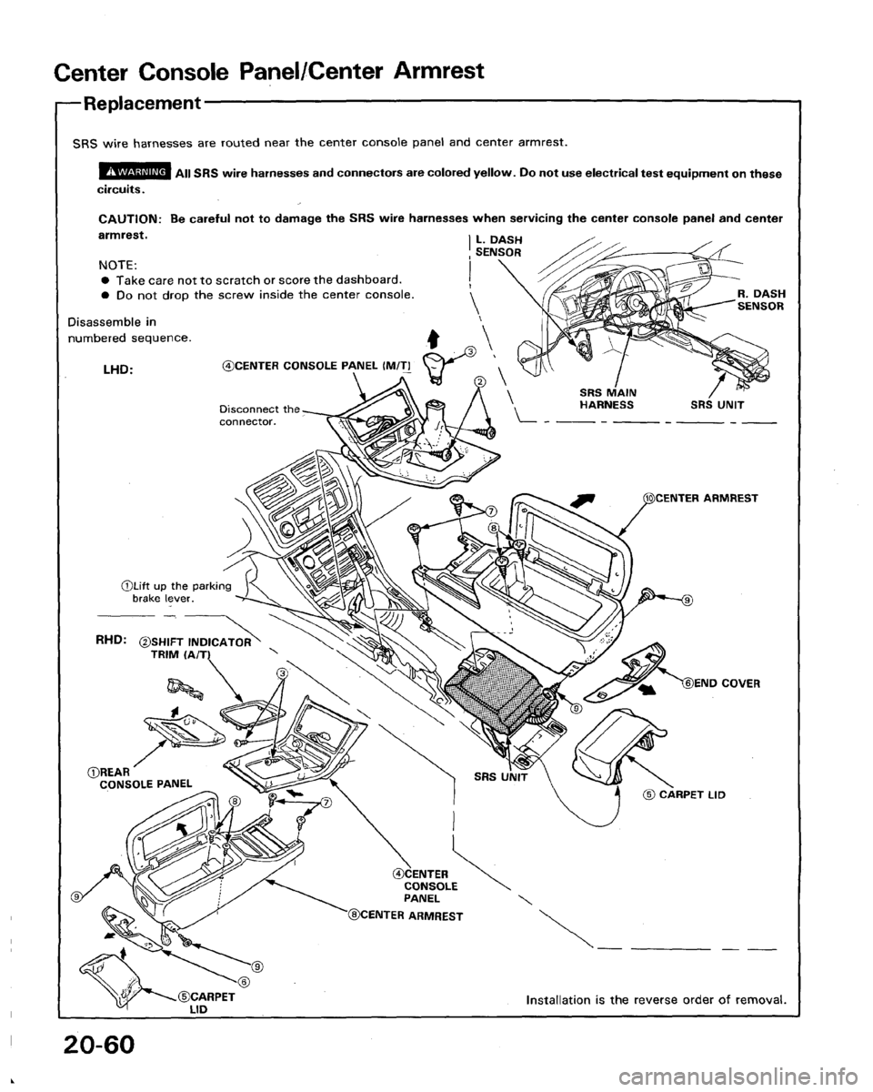 HONDA LEGEND 1991 2.G Workshop Manual HONDA LEGEND 1991 2.G Workshop Manual
