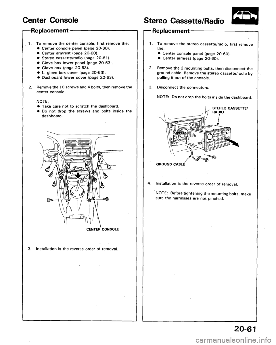 HONDA LEGEND 1991 2.G Workshop Manual HONDA LEGEND 1991 2.G Workshop Manual