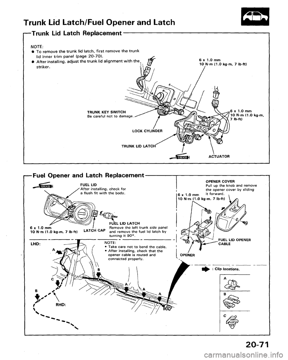 HONDA LEGEND 1991 2.G Workshop Manual HONDA LEGEND 1991 2.G Workshop Manual