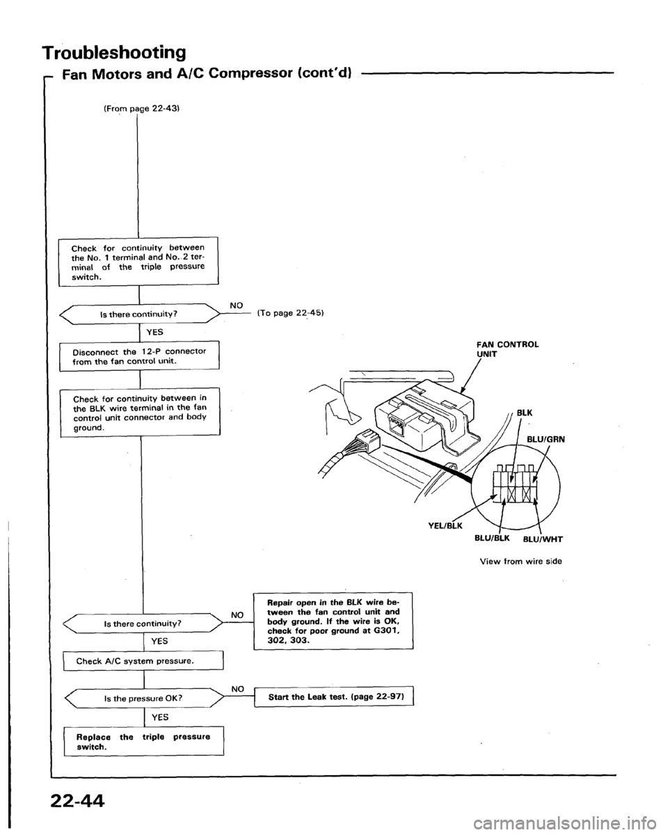 HONDA LEGEND 1991 2.G Workshop Manual 