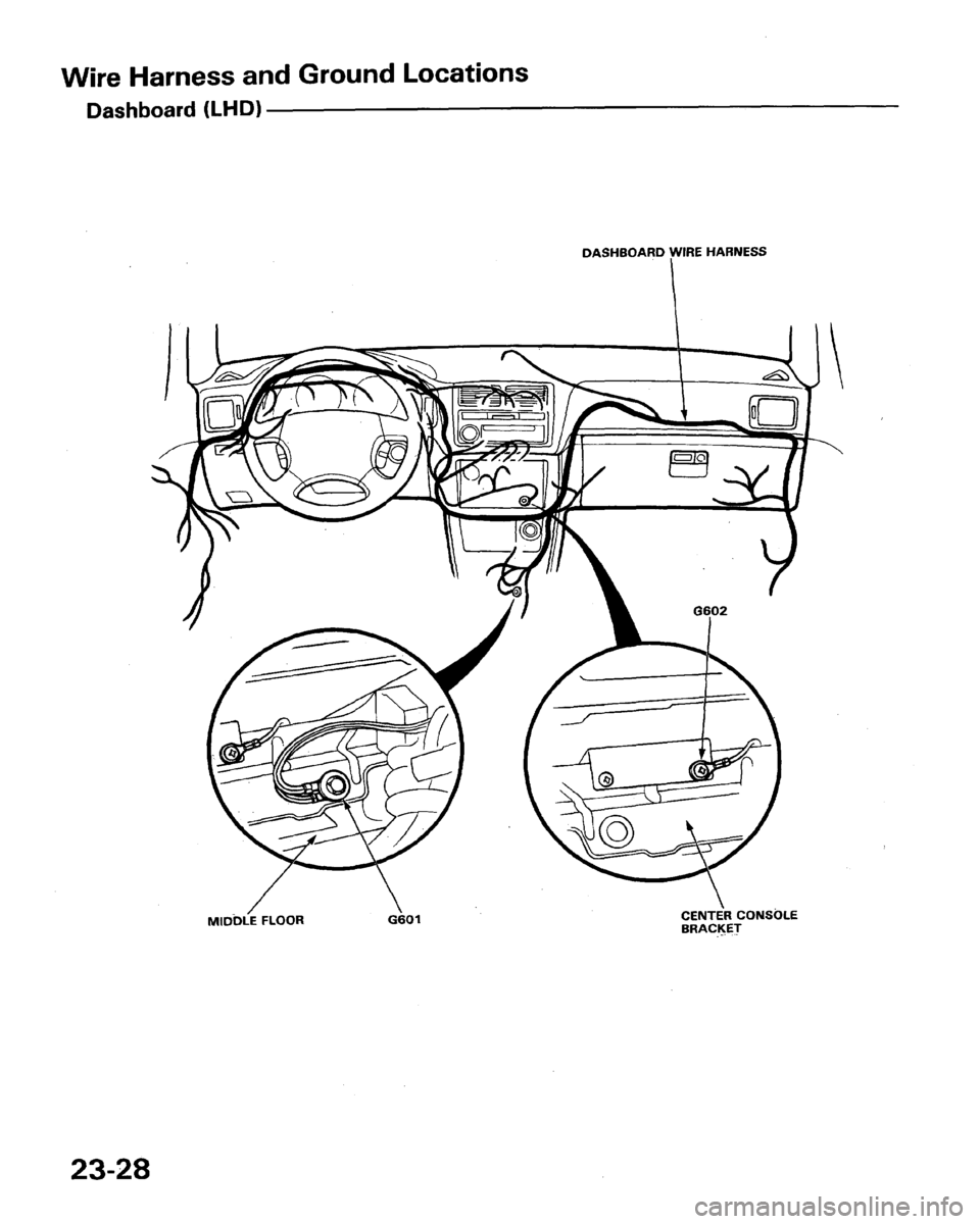 HONDA LEGEND 1991 2.G Workshop Manual 
