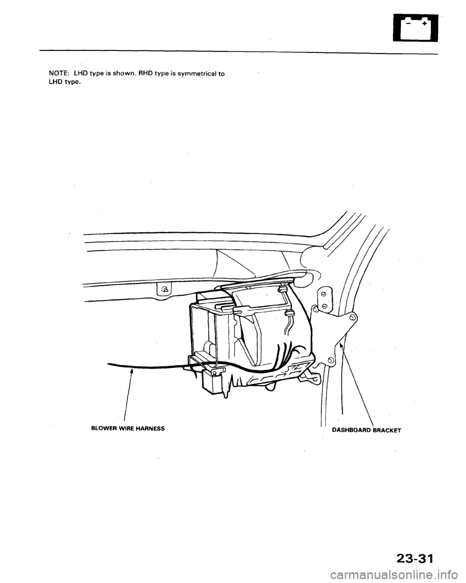 HONDA LEGEND 1991 2.G Workshop Manual 