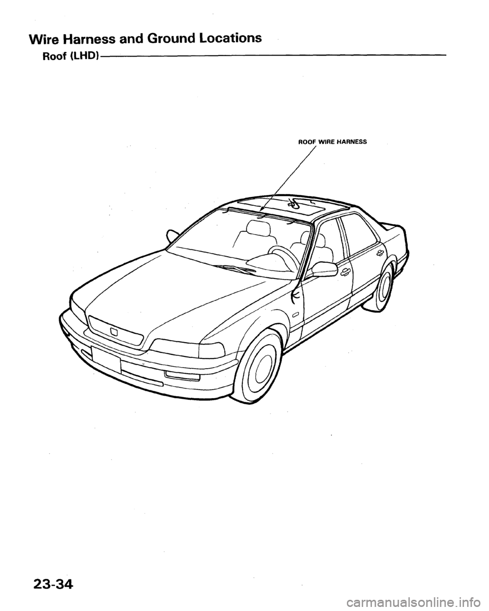 HONDA LEGEND 1991 2.G Workshop Manual 