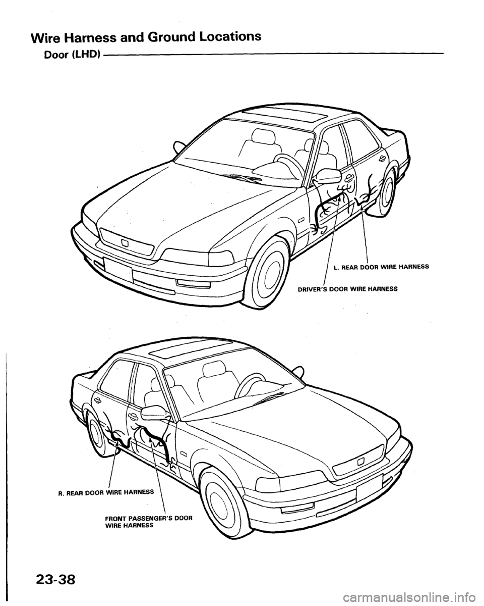 HONDA LEGEND 1991 2.G Workshop Manual 