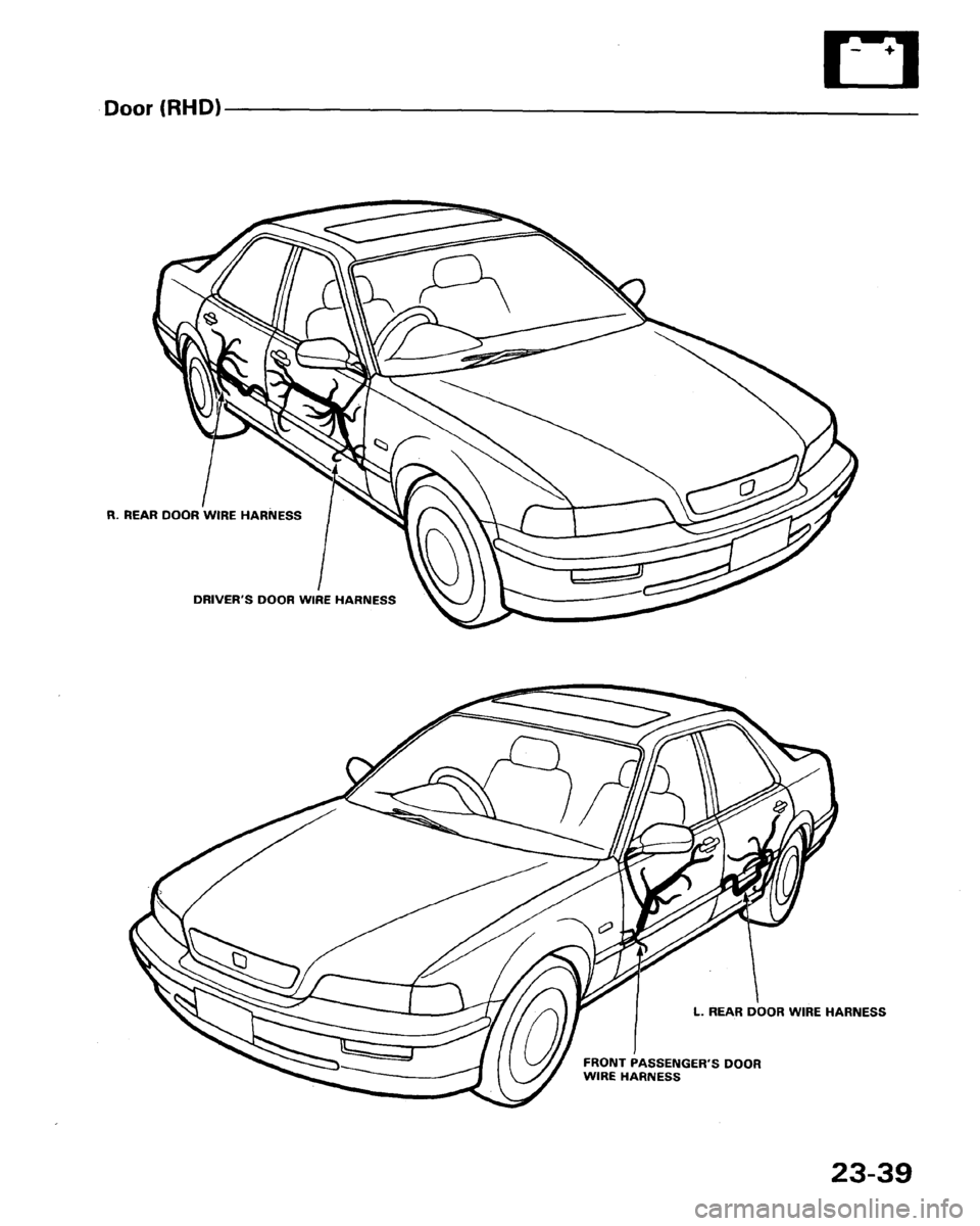 HONDA LEGEND 1991 2.G Workshop Manual 
