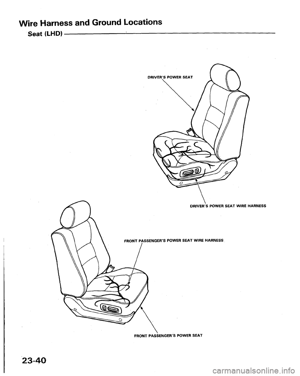 HONDA LEGEND 1991 2.G Workshop Manual 