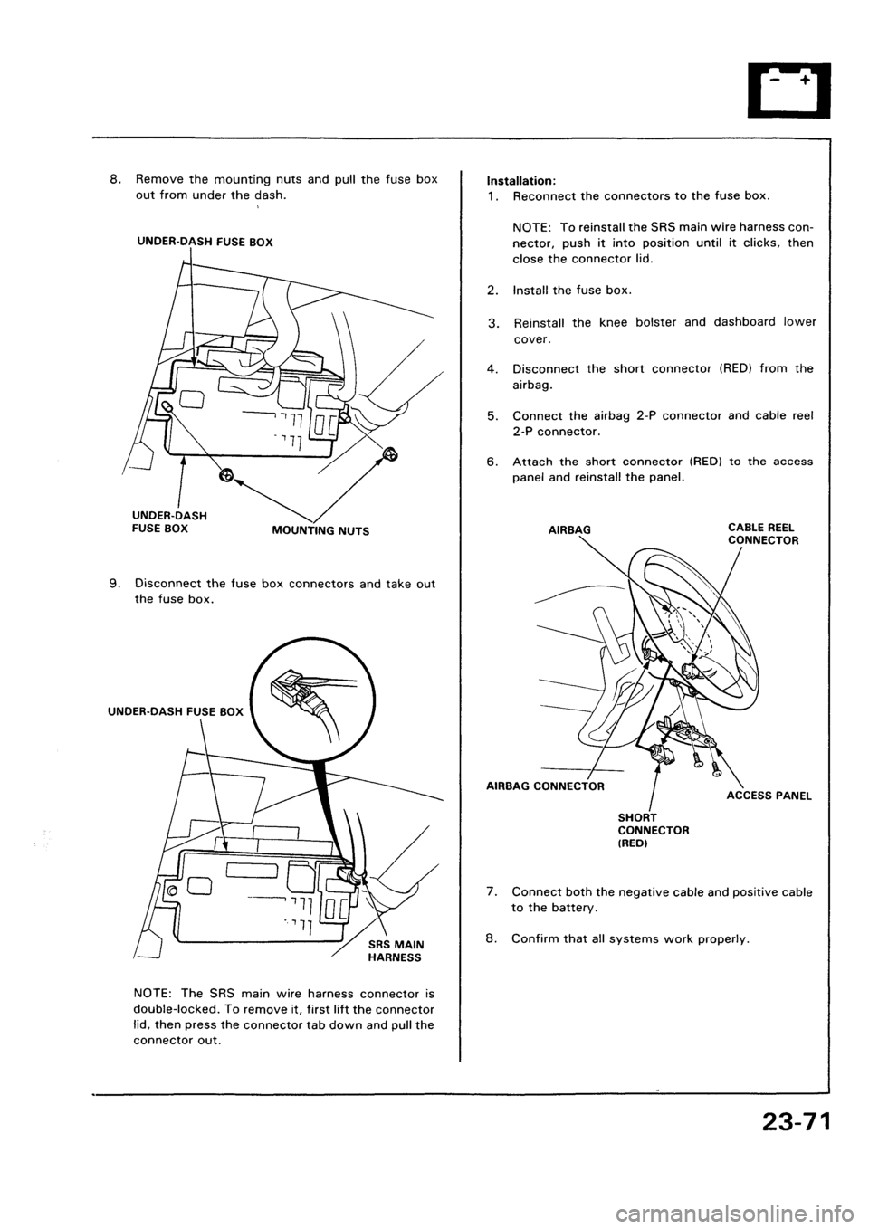 HONDA CIVIC 1992 5.G Workshop Manual HONDA CIVIC 1992 5.G Workshop Manual