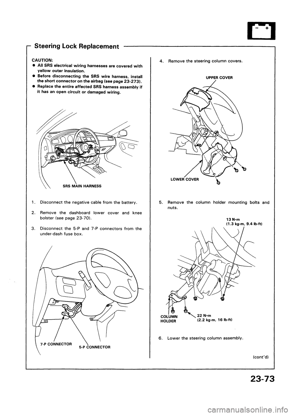 HONDA CIVIC 1992 5.G Workshop Manual HONDA CIVIC 1992 5.G Workshop Manual
