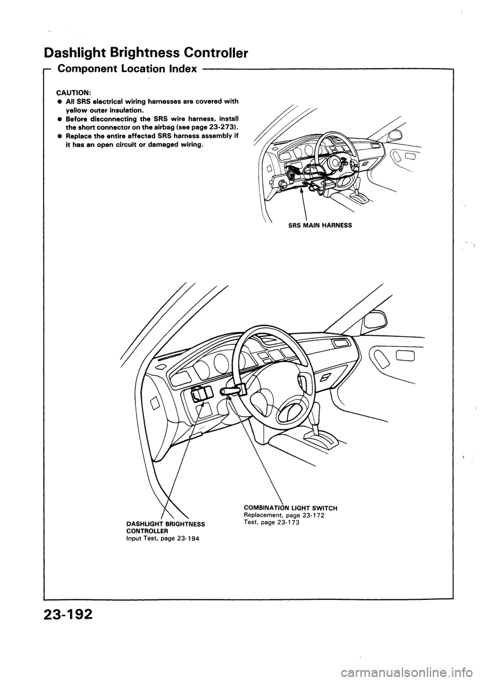 HONDA CIVIC 1992 5.G Workshop Manual HONDA CIVIC 1992 5.G Workshop Manual