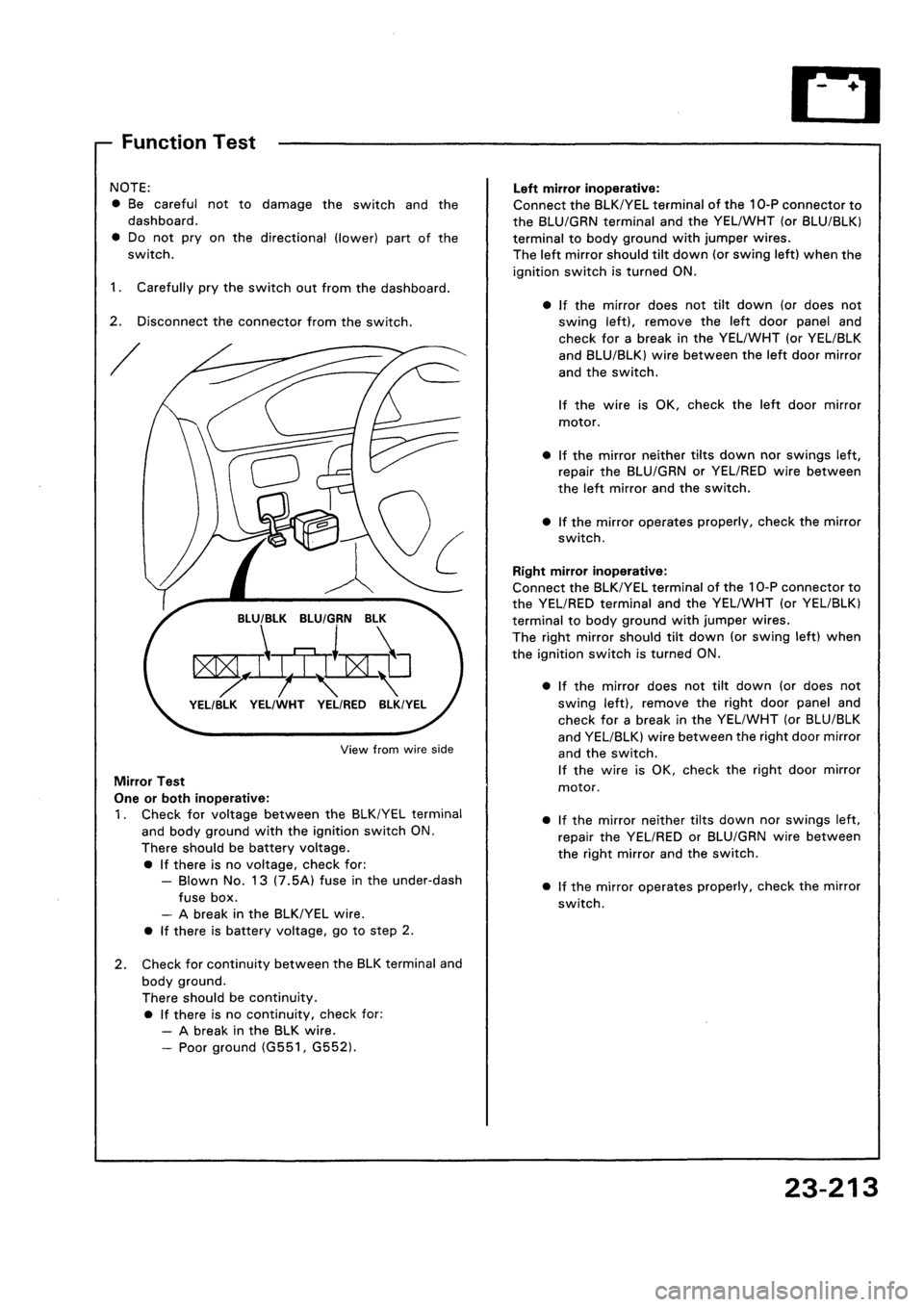 HONDA CIVIC 1992 5.G Workshop Manual HONDA CIVIC 1992 5.G Workshop Manual