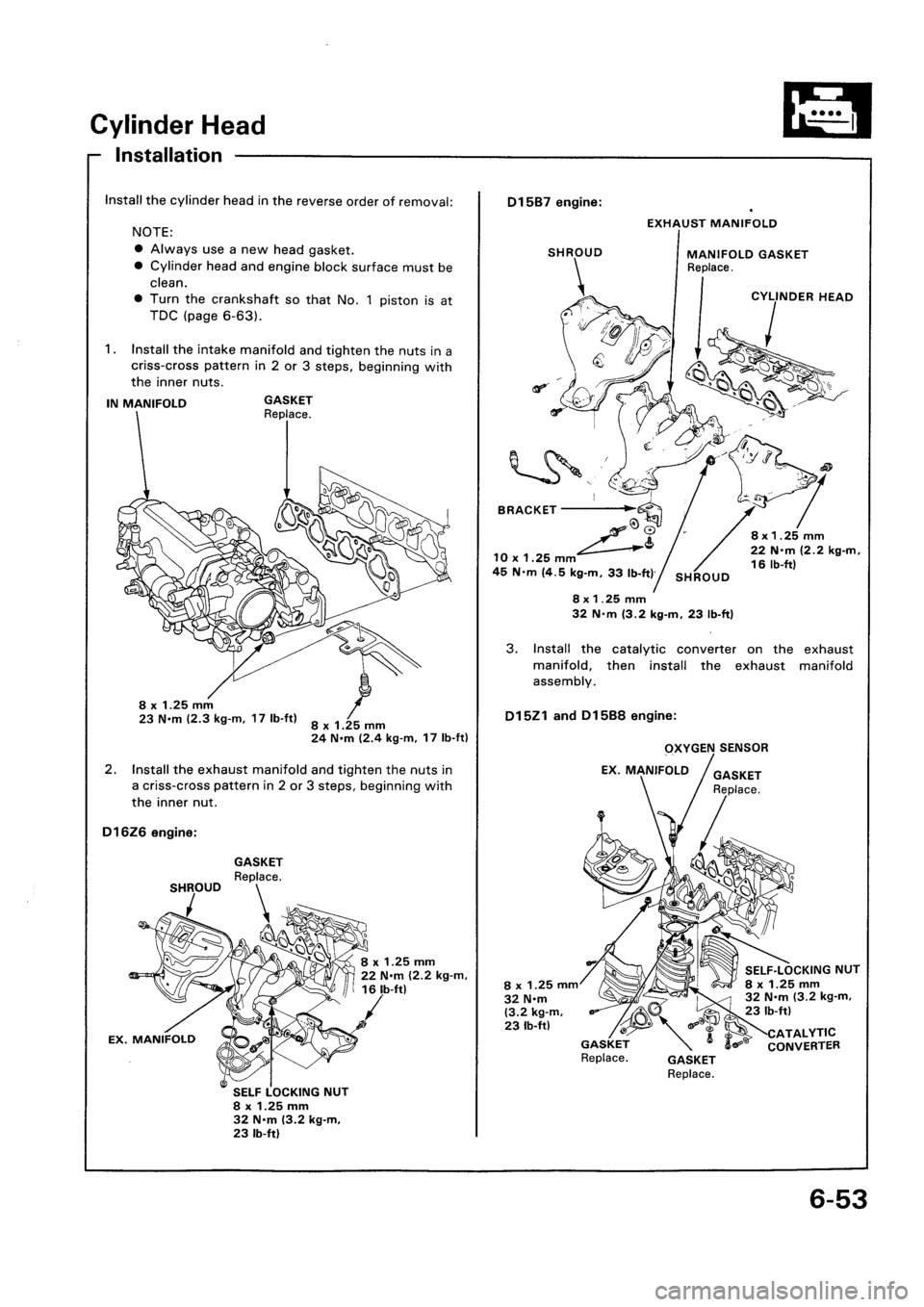 HONDA CIVIC 1992 5.G Workshop Manual HONDA CIVIC 1992 5.G Workshop Manual