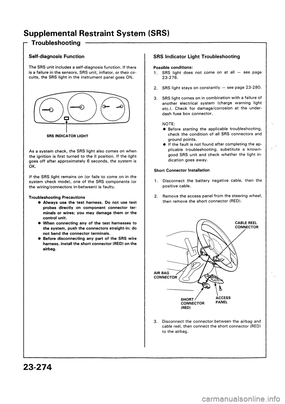 HONDA CIVIC 1992 5.G Workshop Manual HONDA CIVIC 1992 5.G Workshop Manual