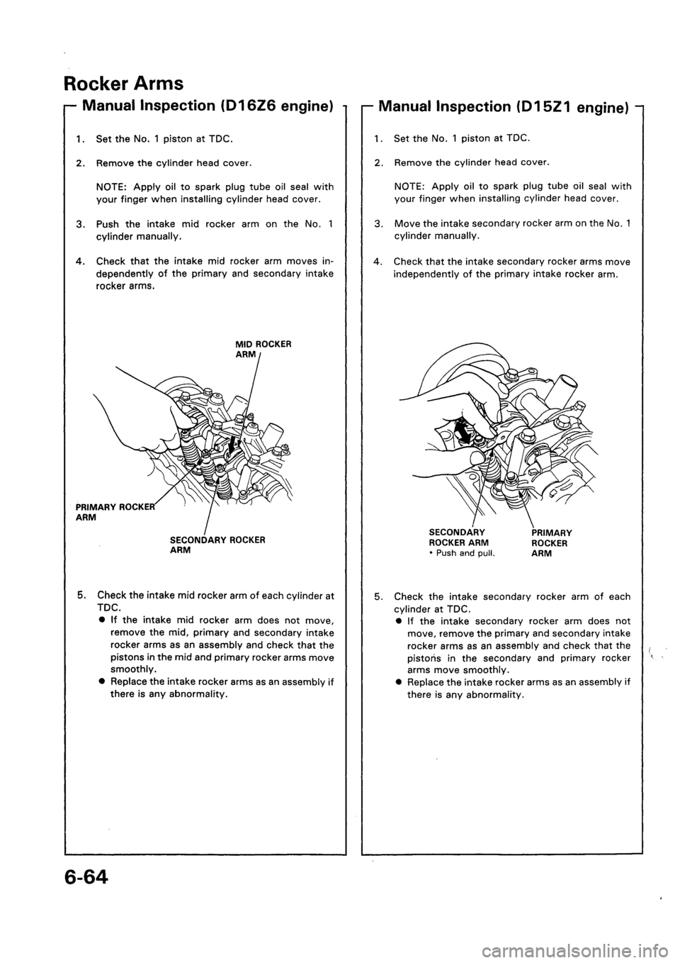 HONDA CIVIC 1992 5.G Workshop Manual HONDA CIVIC 1992 5.G Workshop Manual