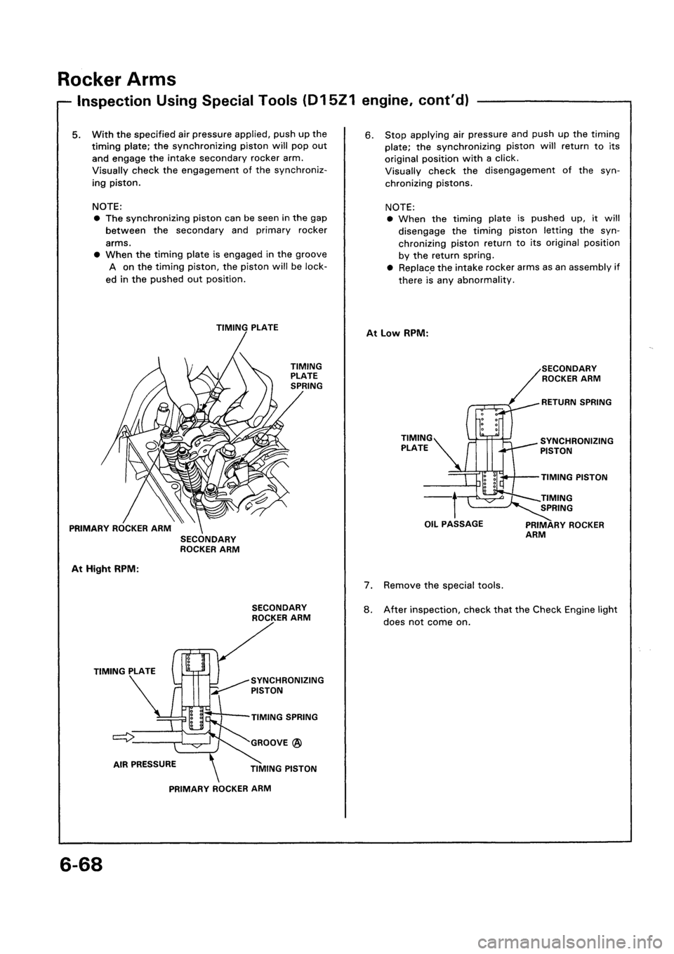 HONDA CIVIC 1992 5.G Workshop Manual HONDA CIVIC 1992 5.G Workshop Manual