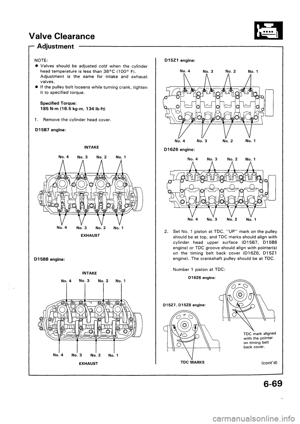 HONDA CIVIC 1992 5.G Workshop Manual HONDA CIVIC 1992 5.G Workshop Manual