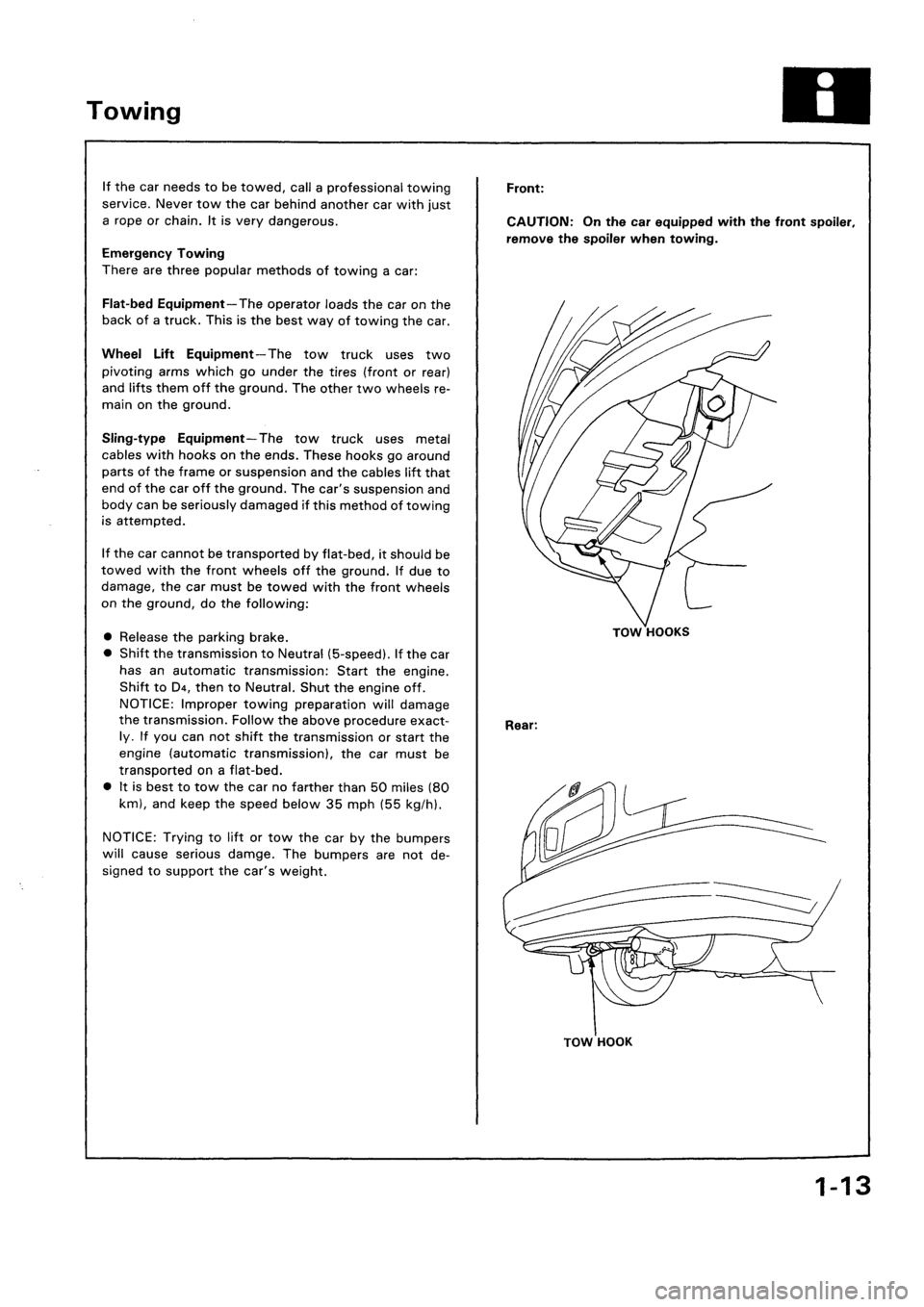 HONDA CIVIC 1992 5.G User Guide HONDA CIVIC 1992 5.G User Guide