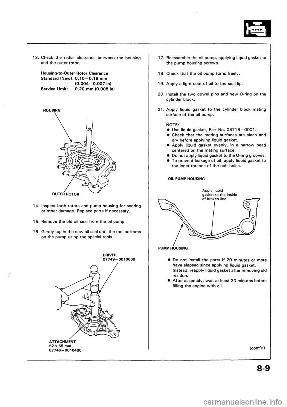 HONDA CIVIC 1992 5.G Workshop Manual HONDA CIVIC 1992 5.G Workshop Manual